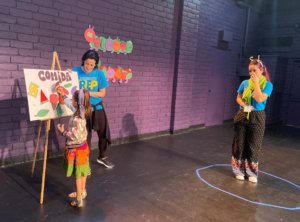 Student chooses food to feed the hungry caterpillar