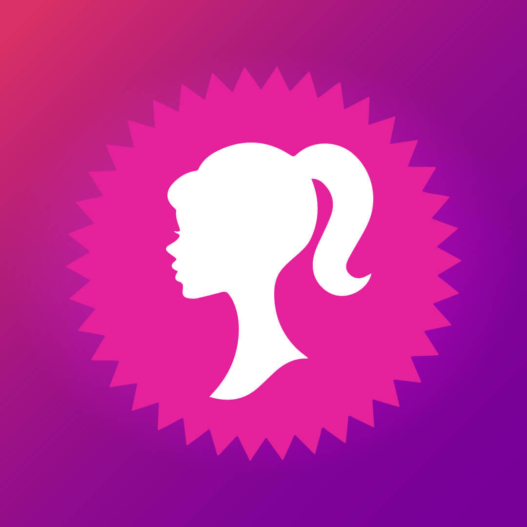 Summer Theatre Camp Icon- Barbie head silhouette