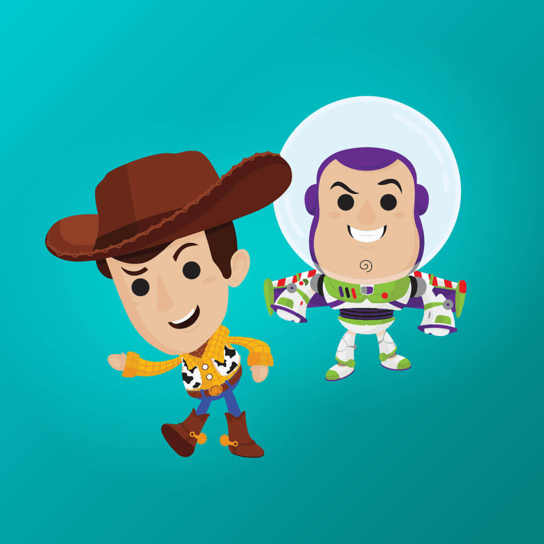 Summer Theatre Camp Icon- Buzz and Woody