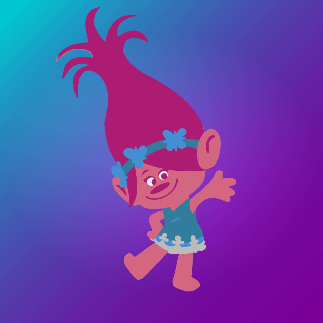 Summer Theatre Camp Icon- Troll character Poppy